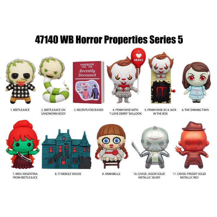 Horror Series 5 Figural Bag Clip | Elm Street Toys Horror